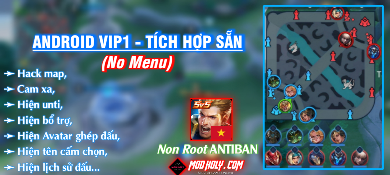   [<b>ANDROID VIP1</b>] <br>HACK TÍCH HỢP SẴN